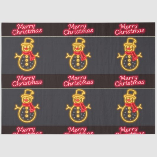 クリスマスネオンモダンホリデーコレクション 薄葉紙 (正面)