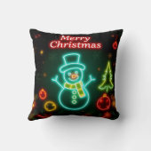 クリスマスネオン人気があるホリデーコレクション クッション (裏面)
