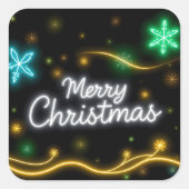 クリスマスネオン人気があるホリデーコレクション スクエアシール (正面)