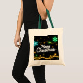 クリスマスネオン人気があるホリデーコレクション トートバッグ (正面(商品))