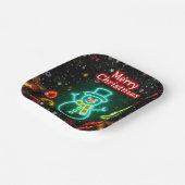 クリスマスネオン人気があるホリデーコレクション ペーパープレート (傾斜あり)