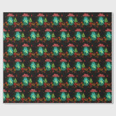 クリスマスネオン人気があるホリデーコレクション ラッピングペーパー (フラット)