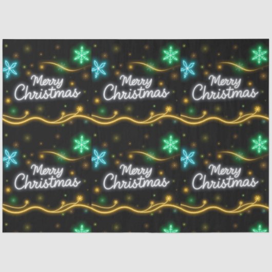 クリスマスネオン人気があるホリデーコレクション 薄葉紙 (正面)