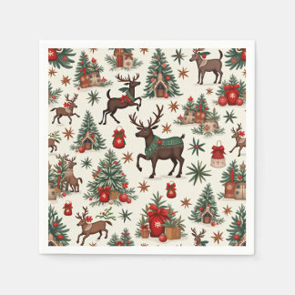 クリスマスネキン スタンダードカクテルナプキン