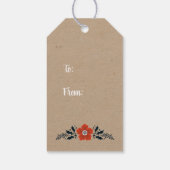 クリスマスネスティングドールレッド ギフトタグ (裏面)