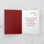 クリスマスネズミとハートと星 カード (内部)