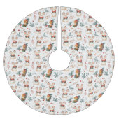 クリスマスネズミツリースカート ブラッシュドポリエステルツリースカート (正面)