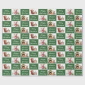 クリスマスネズミデザイン ラッピングペーパー (フラット)