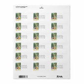 クリスマスネズミヴィンテージ住所 シール (フルシート)