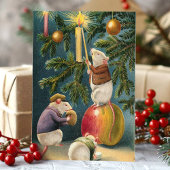 クリスマスネズミヴィンテージ シーズンポストカード