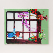 クリスマスネズミ飾 ジグソーパズル (横)