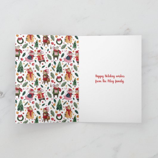 クリスマスネズミ シーズンカード (内部)