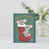 クリスマスネズミ シーズンポストカード (スタンド正面)