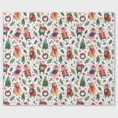 クリスマスネズミ ラッピングペーパー (フラット)