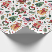 クリスマスネズミ ラッピングペーパー (角)