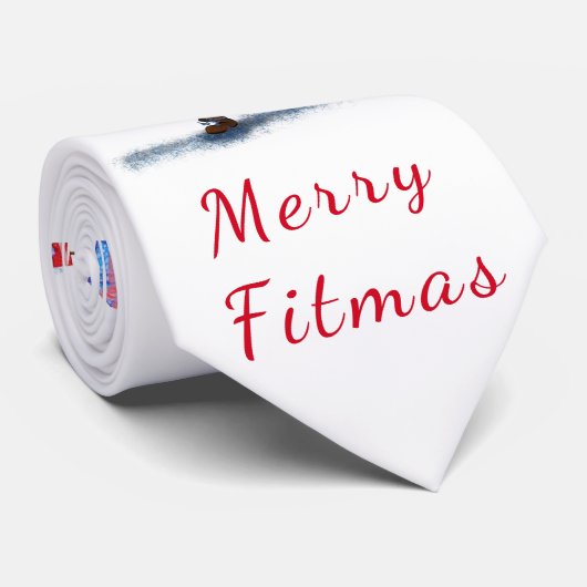 クリスマスネックタイボディービルターサンタとギフト ネクタイ (ロール)