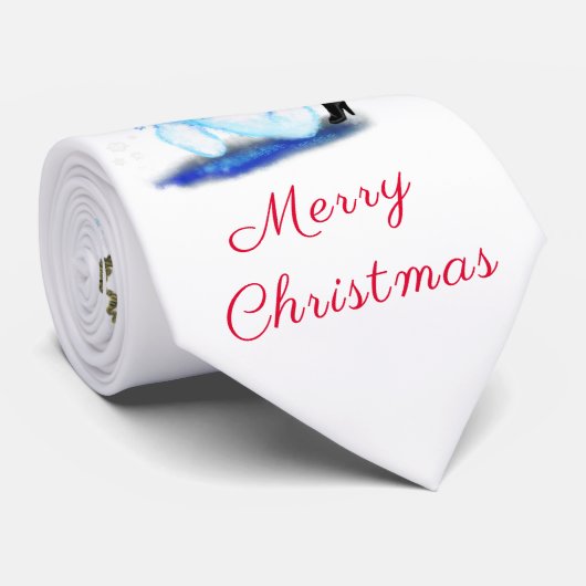 クリスマスネックタイ雪だるまとガールダンス ネクタイ (ロール)