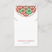 クリスマスネックレスディスプレイカード・ブルームデレベンス 名刺 (正面)