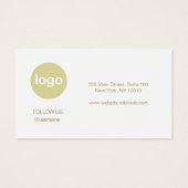 クリスマスネックレスペンダントロゴ表示カード (裏面)