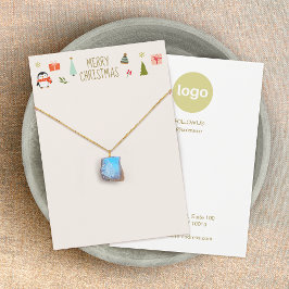 クリスマスネックレスロゴ表示カード