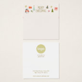 クリスマスネックレスロゴ表示カード (正面&裏面)