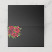 クリスマスネーム座席表 – 赤のバラ プレイスカード (外部開封)