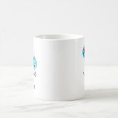 クリスマスネーム贈り物Peace on Earth Watercolor コーヒーマグカップ (中央)
