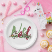 クリスマスノエル ペーパープレート (パーティー)