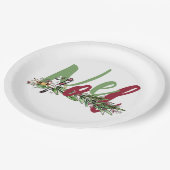 クリスマスノエル ペーパープレート (アングル)