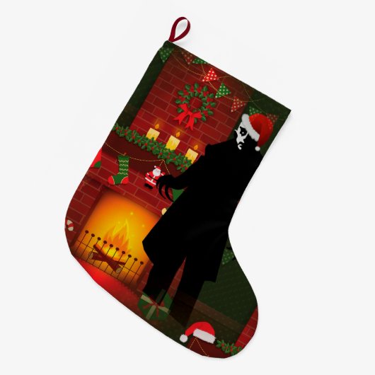 クリスマスノスフェラトゥクリスマスストッキング ラージクリスマスストッキング (正面 (吊り時))