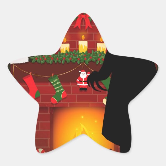 クリスマスノスフェラトゥ 星シール (正面)