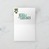 クリスマスノテ白熱［赤熱］光を放つカード灯キャンドルイニシャルQ シーズンカード (内部)