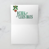 クリスマスノテ白熱［赤熱］光を放つカード点灯キャンドルイニシャルB シーズンカード (内部)