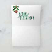 クリスマスノテ白熱［赤熱］光を放つカード点灯キャンドルイニシャルD シーズンカード (内部)