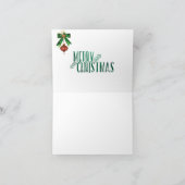 クリスマスノテ白熱［赤熱］光を放つカード点灯キャンドルイニシャルG シーズンカード (内部)