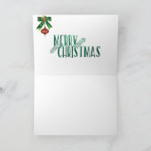 クリスマスノテ白熱［赤熱］光を放つカード点灯キャンドルイニシャルH シーズンカード (内部)