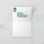 クリスマスノテ白熱［赤熱］光を放つカード点灯キャンドルイニシャルN シーズンカード (内部)