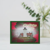 クリスマスノブスカポイントライトハウス シーズンポストカード (スタンド正面)