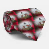 クリスマスノブスカポイントライトハウス ネクタイ (ロール)