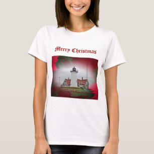 クリスマスノブスカポイントライトハウス Tシャツ