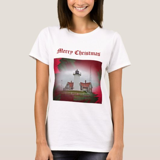 クリスマスノブスカポイントライトハウス Tシャツ (正面)