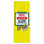 クリスマスノベルティ銀ラベル ワインギフトバッグ (裏面)