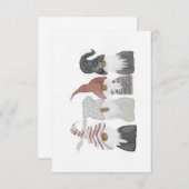 クリスマスノメカード サンキューカード (正面/裏面)