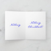 クリスマスノライグチェリデーユパープルスターIIホリデー シーズンカード (内部)