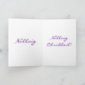 クリスマスノライグチェリデーユレッドスターIIホリデーカ シーズンカード (内部)