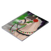 クリスマスノルウェーフィヨルド馬 ノートブック (左側)