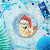 クリスマスノルウェーブフンド ペーパープレート (パーティー)