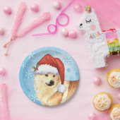 クリスマスノルウェーブフンド ペーパープレート (パーティー)