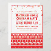 クリスマスノルディックスカンジナビアホリデー招待状 招待状 (正面/裏面)