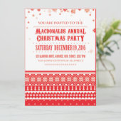 クリスマスノルディックスカンジナビアホリデー招待状 招待状 (スタンド正面)
